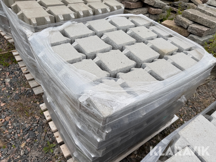 Gräsmunk St Eriks 210x210x100 naturgrå ca 51m2