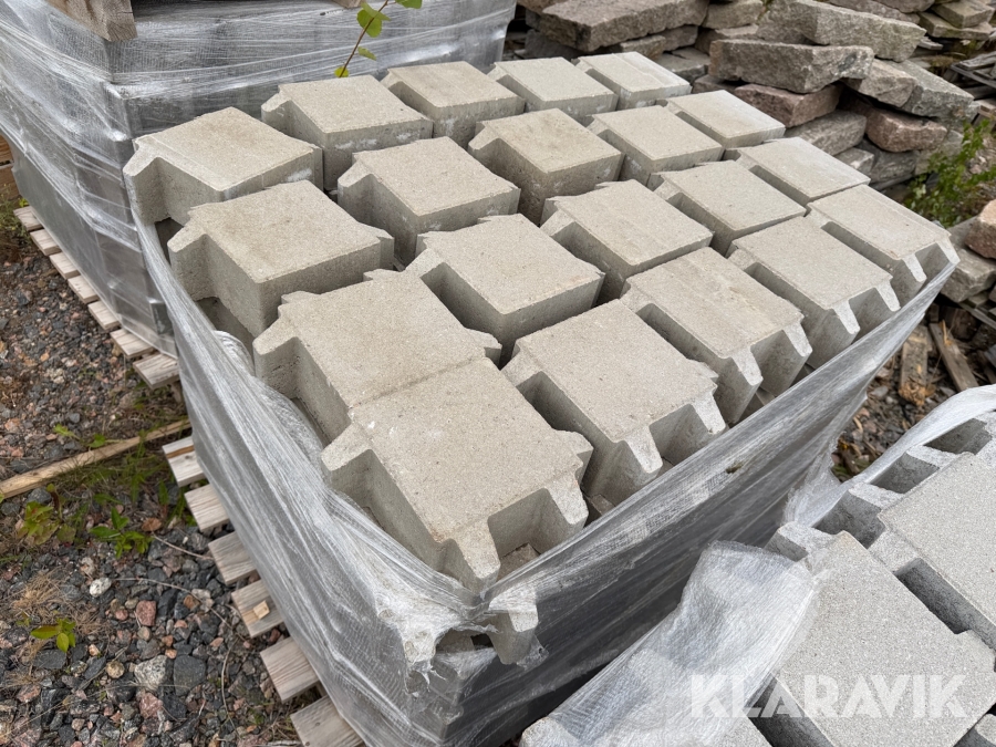 Gräsmunk St Eriks 210x210x100 naturgrå ca 51m2