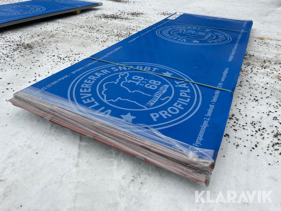 Pannplåt Sekunda tegelröd 20 st 3m