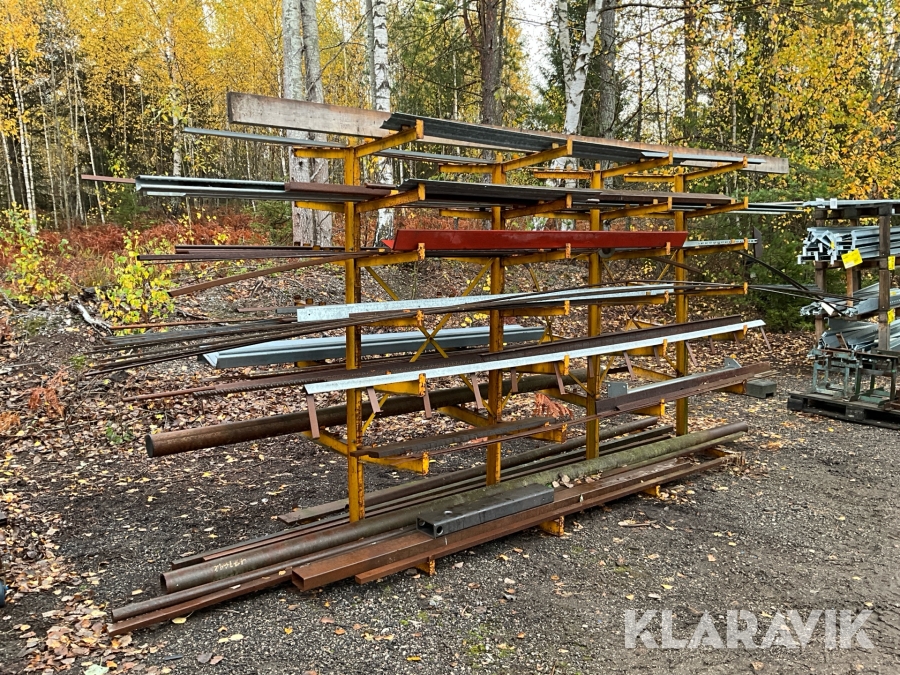 Dubbelsidigt Grenställ med material