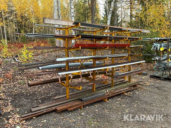 Dubbelsidigt Grenställ med material