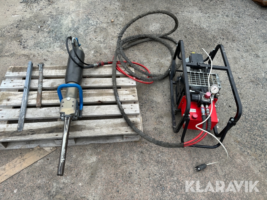Hydraulisk bergspräckare med aggregat Thema SP600