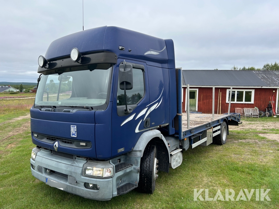 Lastbil med maskinflak Renault Premium