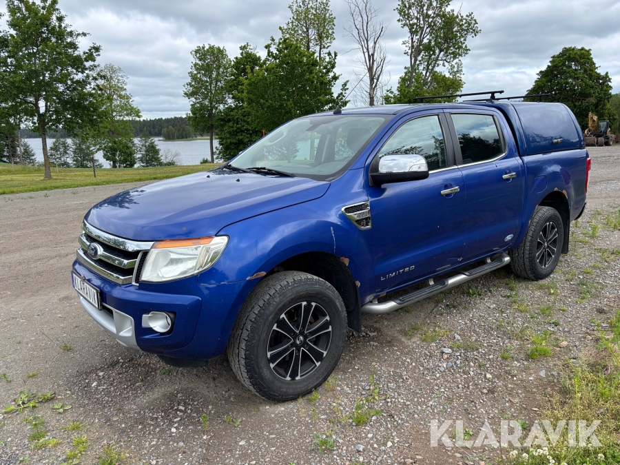 Pickup Fordon Ranger Limited Dubbelhytt 2.2 TDCi 4x4 selectShift 150 hk med Flakkåpa