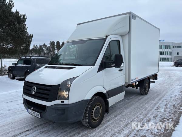 Lätt lastbil Volkswagen Crafter med skåp