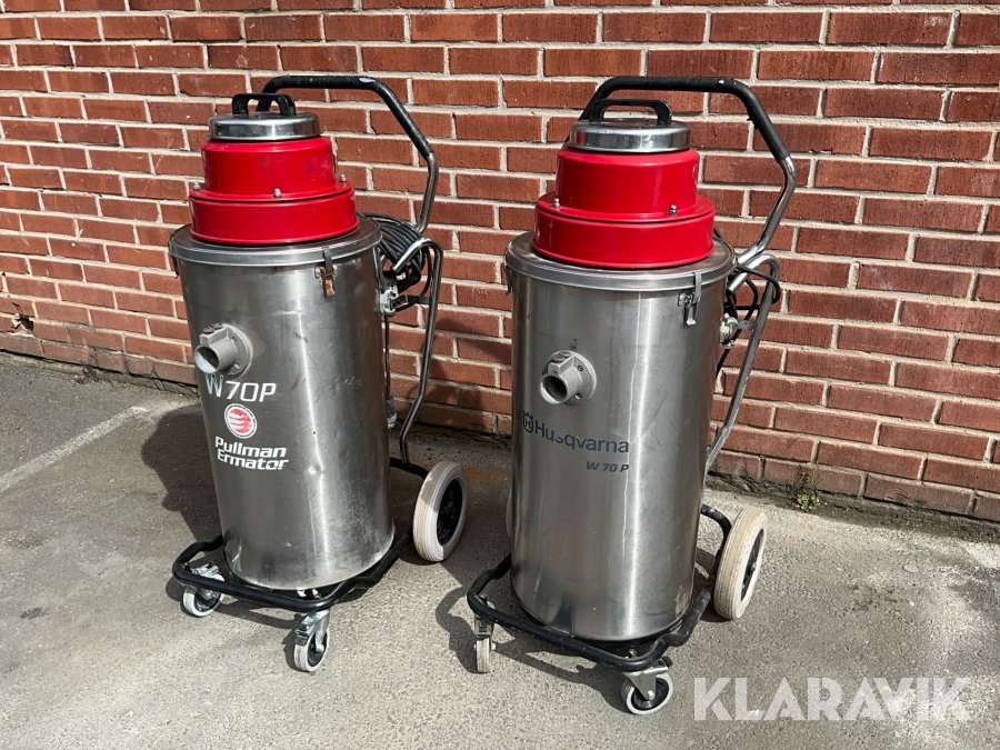 Våtsug Husqvarna / Pullman Ermator W70P 2 st