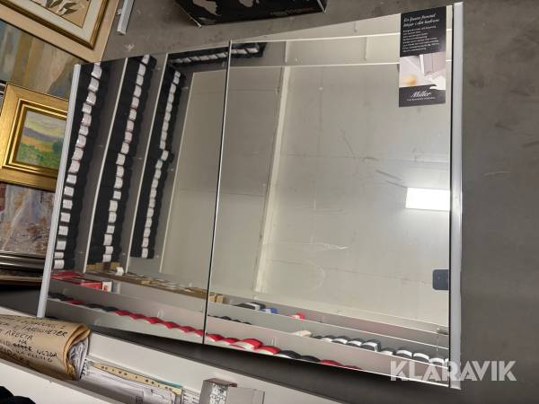 Badrumsskåp Miller 100x70 spegel och förvaring