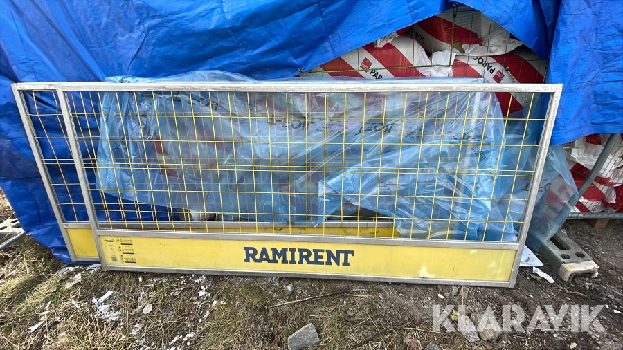 Byggstängsel/stängselramar i aluminium Ramirent 41st