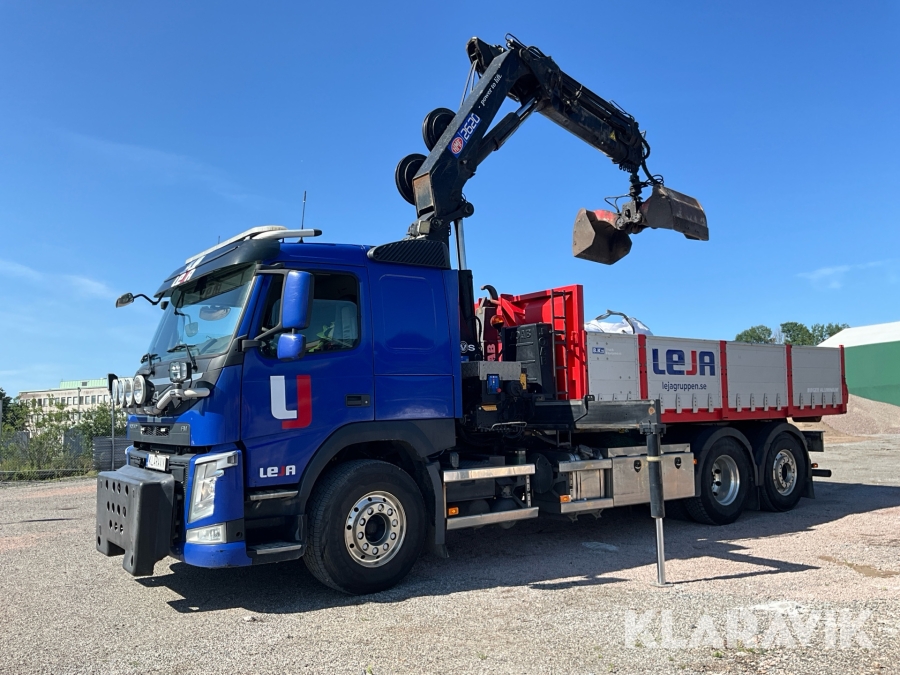 Kranväxlare Volvo FM med kran HMF 2620-K5 och JOAB L17 växlare
