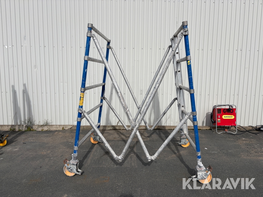 Vx-sektion Instant Zip-up 1,30x2,5m, spann 400, med hjul