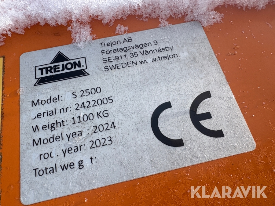 Sandspridare Trejon S2500