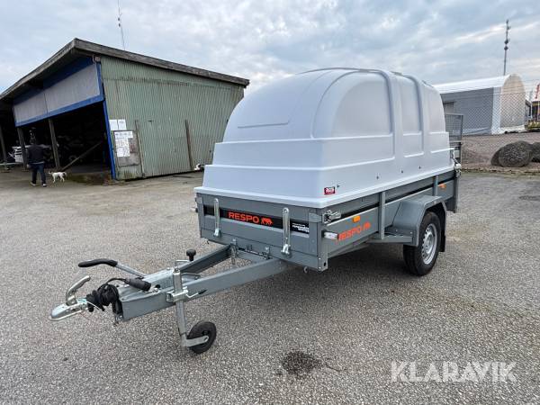 Kåpsläp Respo 1000M med manuell tipp