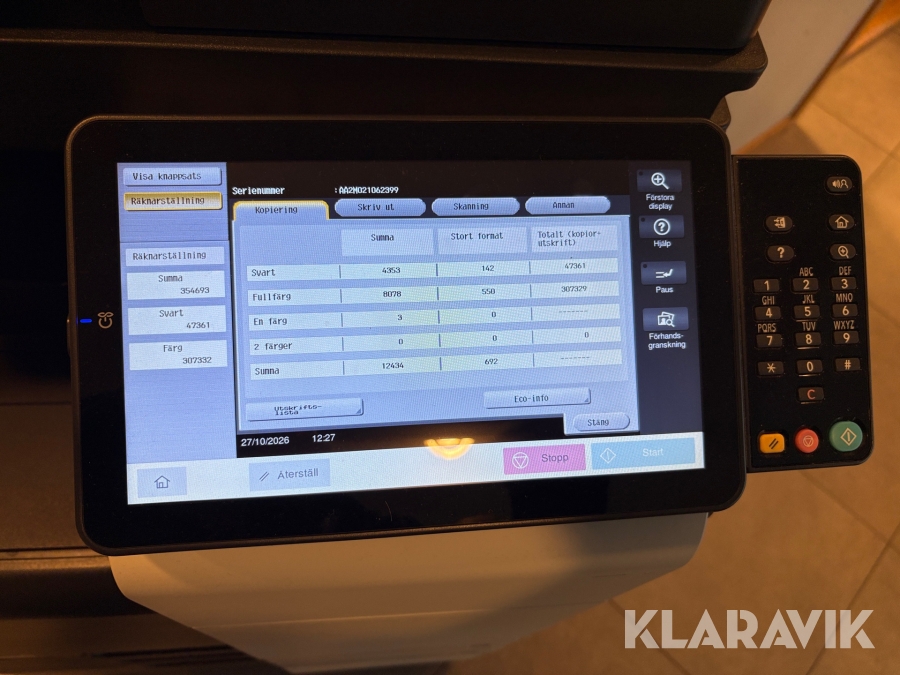 Skrivare Konica Minolta Bizhub C250i