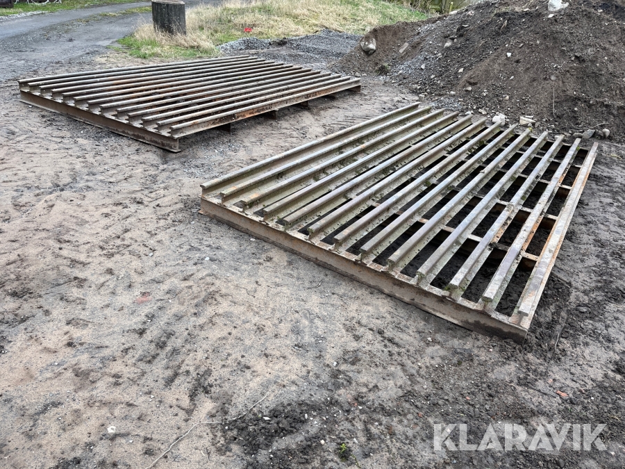 Färist av järnvägsräls 2 st