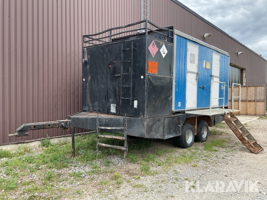 Depåvagn / Personalvagn med tank 4m3