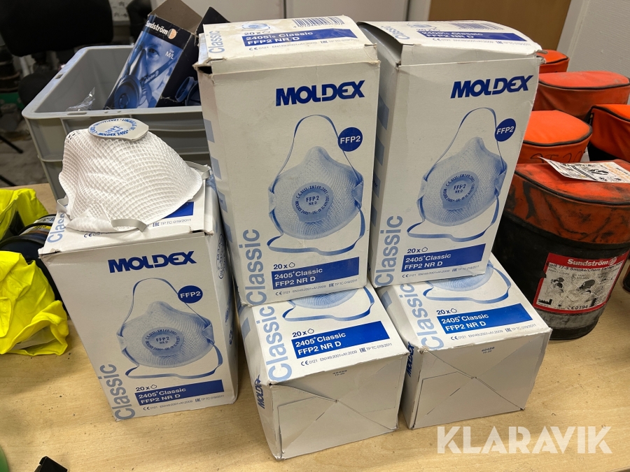 Skyddsmasker Moldex Classic 100 st PVC fri