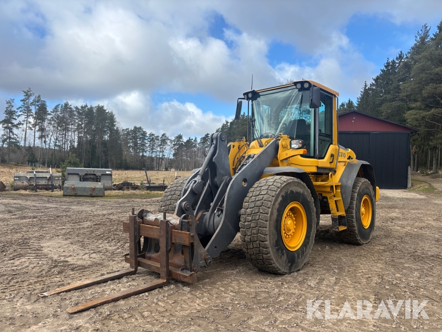 Hjullastare Volvo L70F med pallgafflar