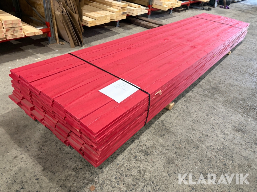 Ytterpanel 20x145 rödgrund