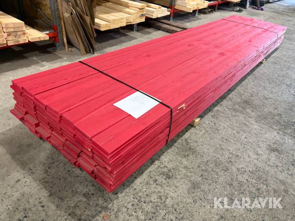 Ytterpanel 20x145 rödgrund