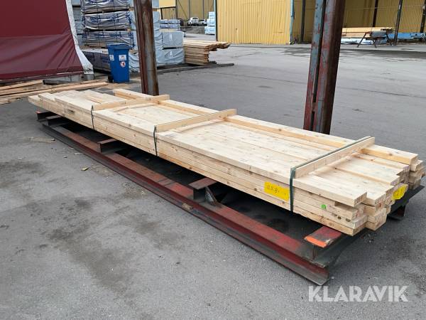 Virkespaket Hyvlat 45x145 126 Löpmeter