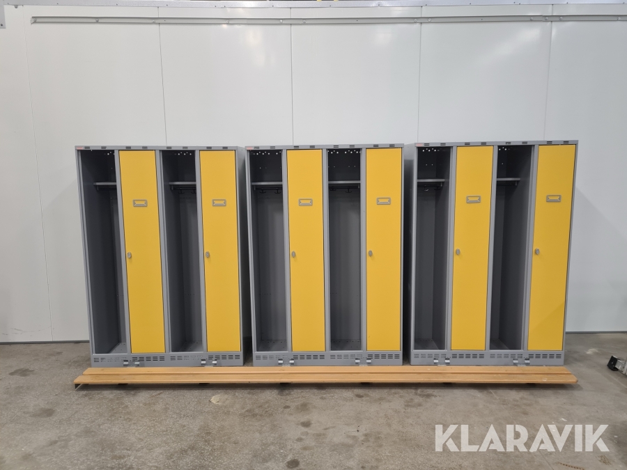 Klädskåp omklädningsskåp 3 st