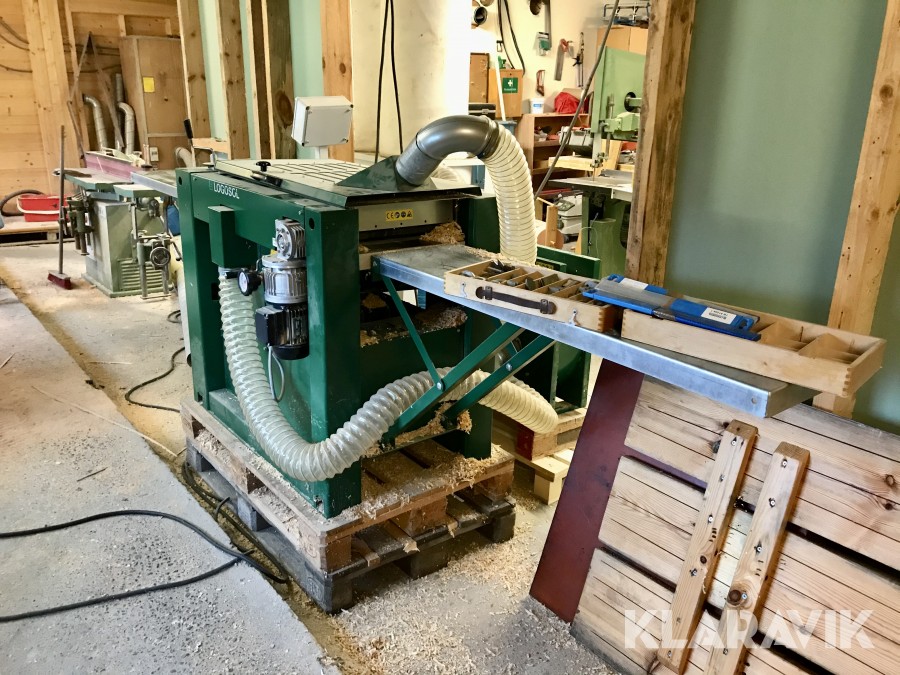 Hyvel Logosol PH 260 med spånsug och cyklon