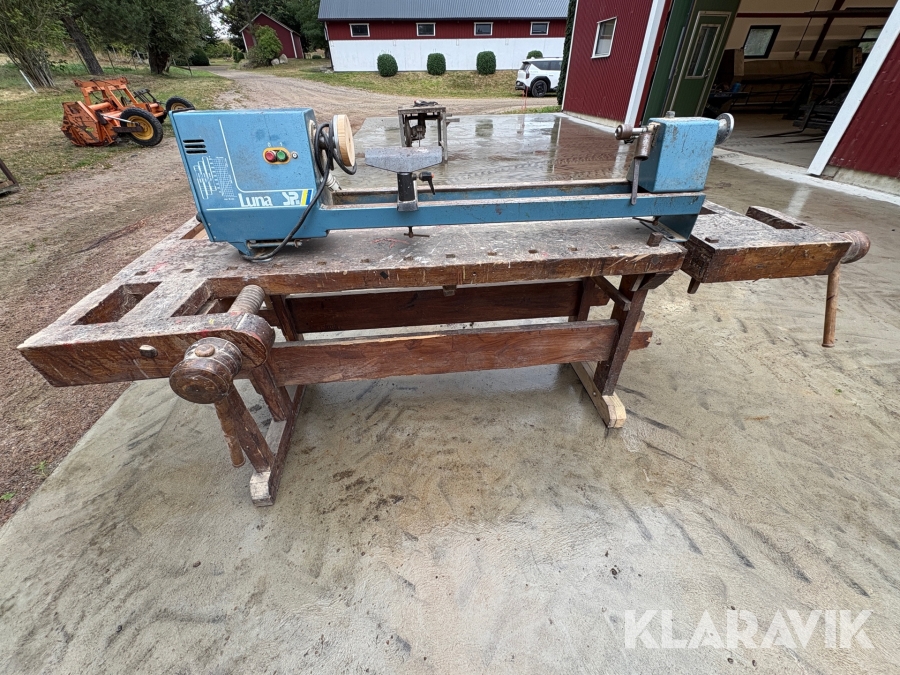Svarv med bänk Luna SP800