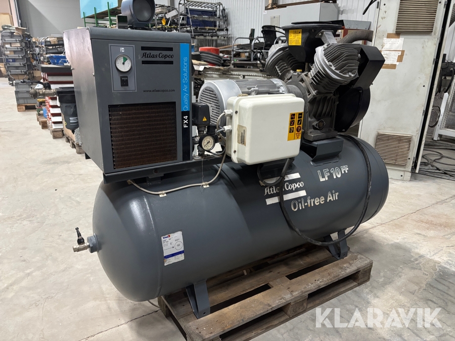 Kompressor Atlas Copco LF10 FF med lufttork