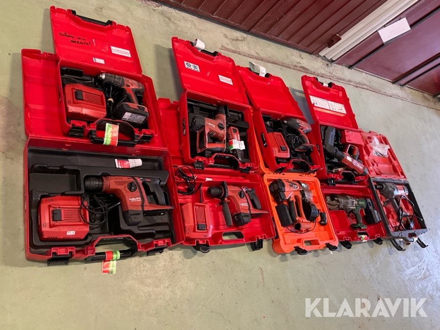 Handverktyg 9st Hilti, Paslode