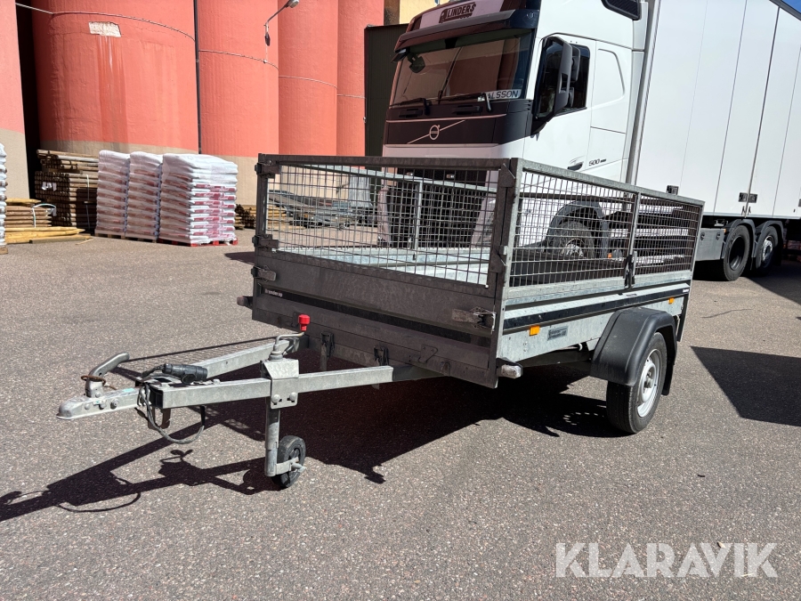 Personbilssläp Brenderup FS1425 med galler / Tippbar