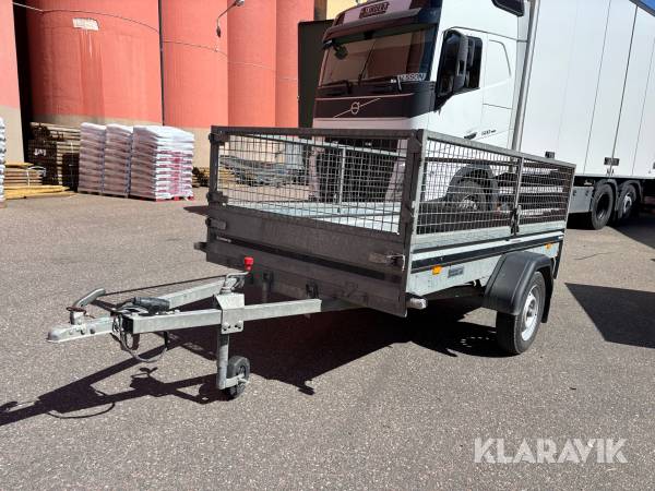 Personbilssläp Brenderup FS1425 med galler / Tippbar
