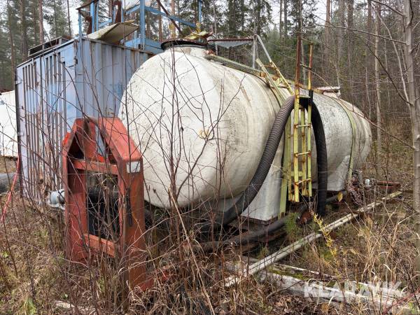Bevattningstank på lastväxlarram