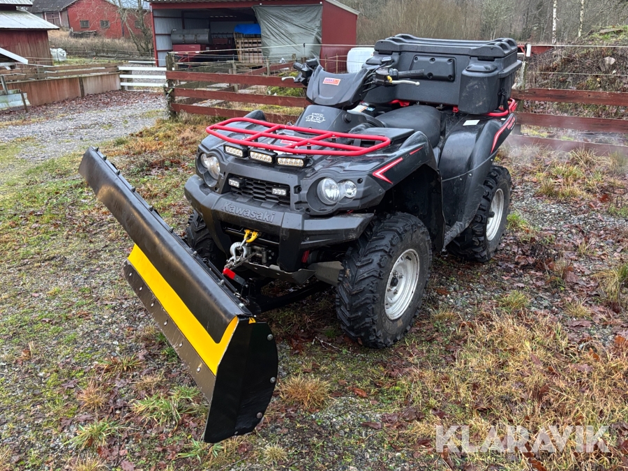 ATV Kawasaki KVF750 + snöplog