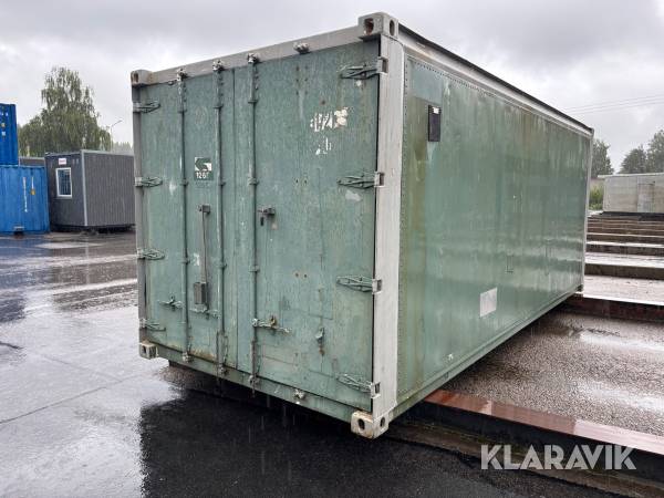 Isolerad container 20-fot med hyllor och värme