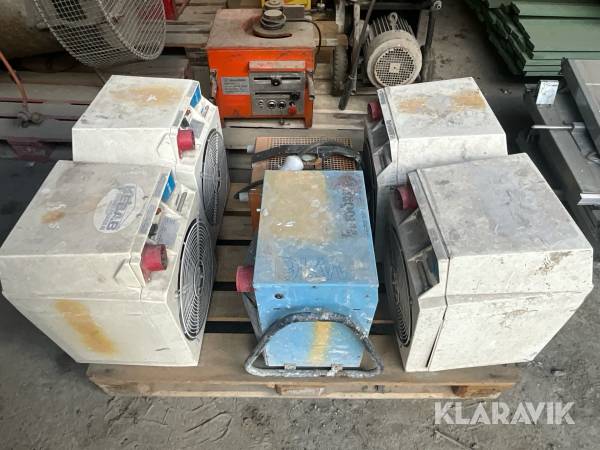 Värmefläktar Bygg El  Elbjörn 6 st