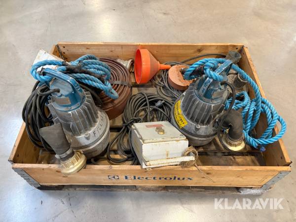 Dränkpumpar 2 st Flygt 2051.160