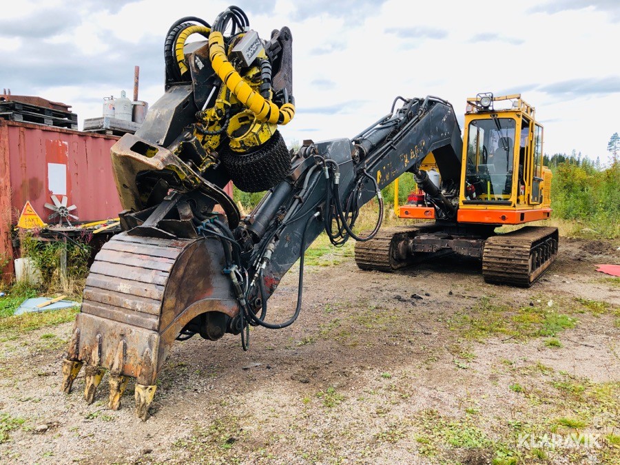 Grävmaskin 20 ton Åkerman H10B  med skördaraggregat Timberjack