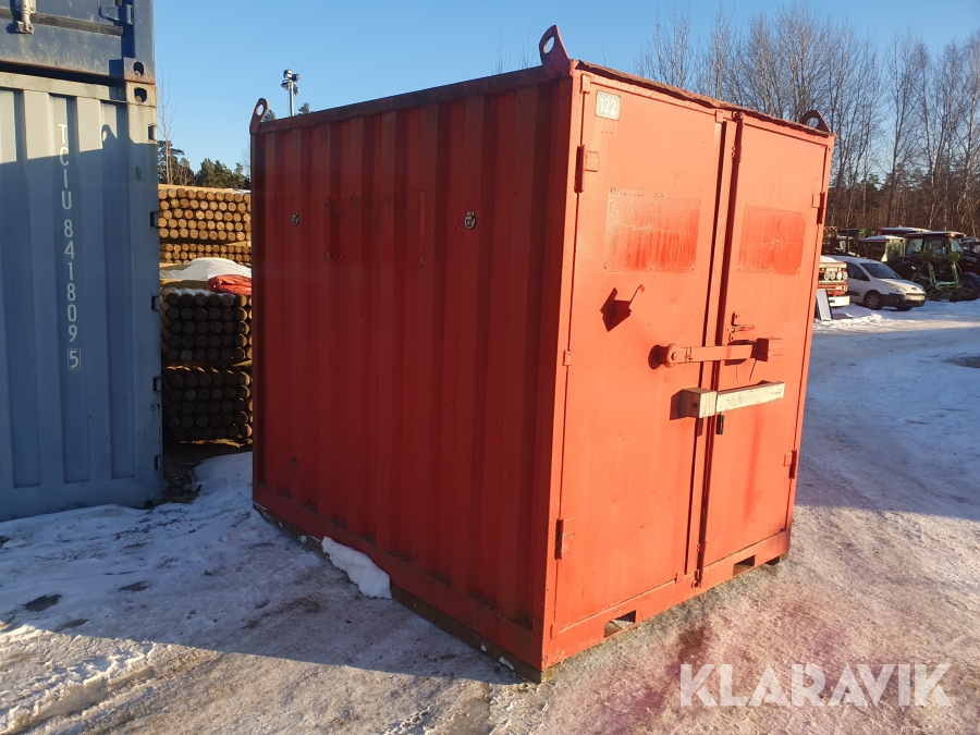 Container / Förråd 8 fots Isolerad Dubbla låsbommar