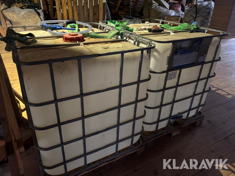 IBC-tank 1000 L - 2 stycken
