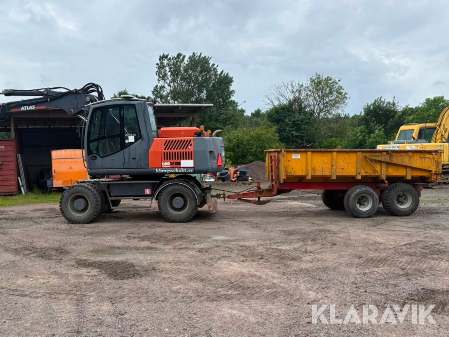 Hjulgrävare med vagn Atlas 160W