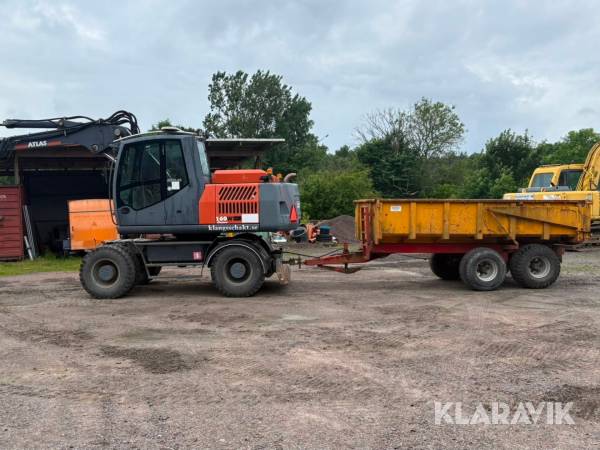 Hjulgrävare med vagn Atlas 160W