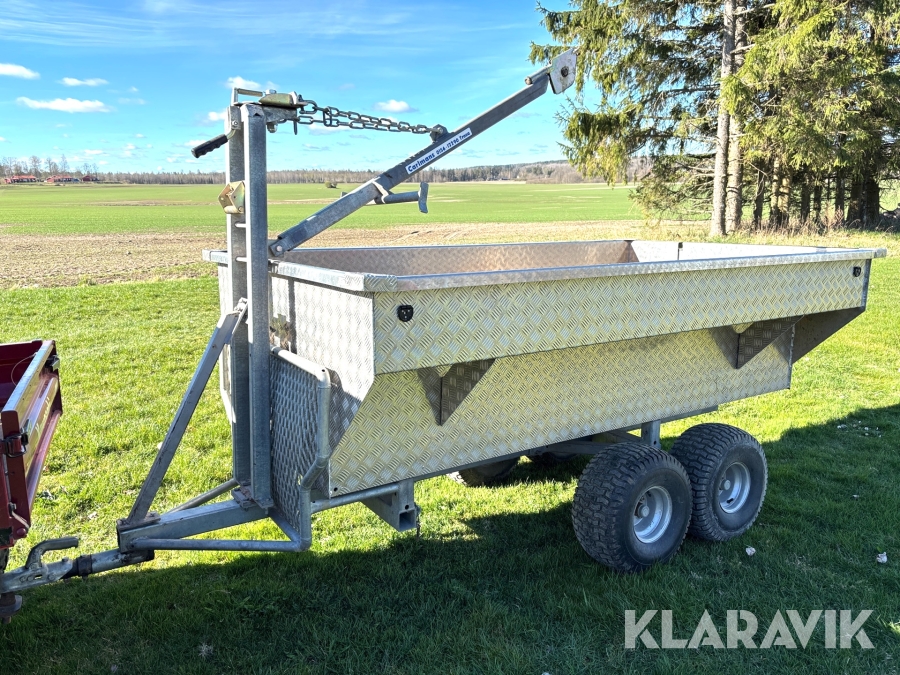 Timmersläp till fyrhjuling aluminiumflak