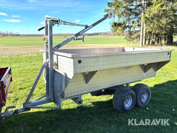 Timmersläp till fyrhjuling aluminiumflak