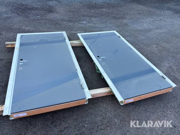 Lägenhetsdörr/förrådsdörr Daloc S33 10x21. 2st.