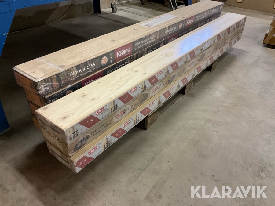 Parkett- och trägolv Kährs Ek, ca 5+10 m2