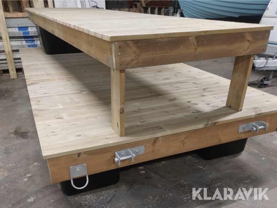 Brygga 4.0x2.0m med landgång