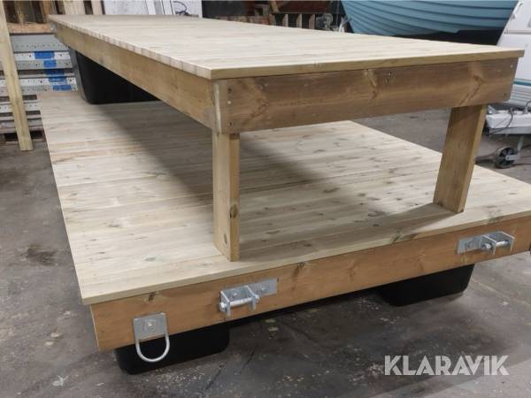 Brygga 4.0x2.0m med landgång