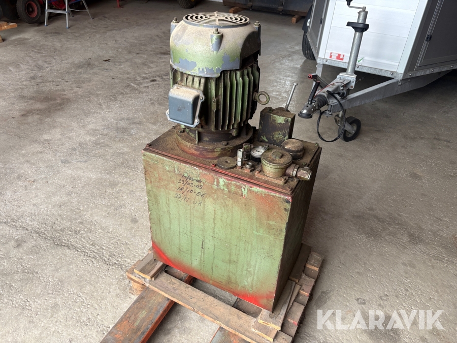 Hydraulaggregat med tank Gustaf Terling Gtv25/df1