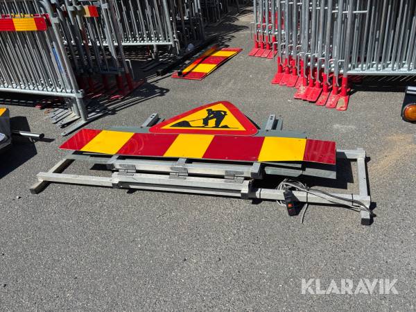 Takskylt / vägarbetesskylt