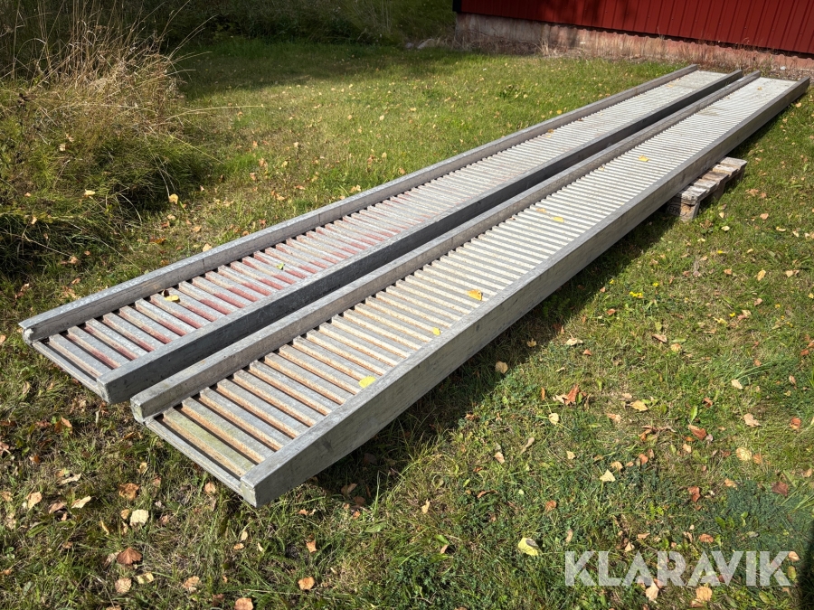 Lastramper 6m aluminium 2st